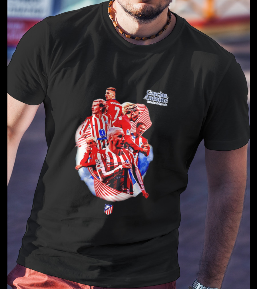 Atlético De Madrid Antoine Griezmann Number 7 2026 T-Shirt