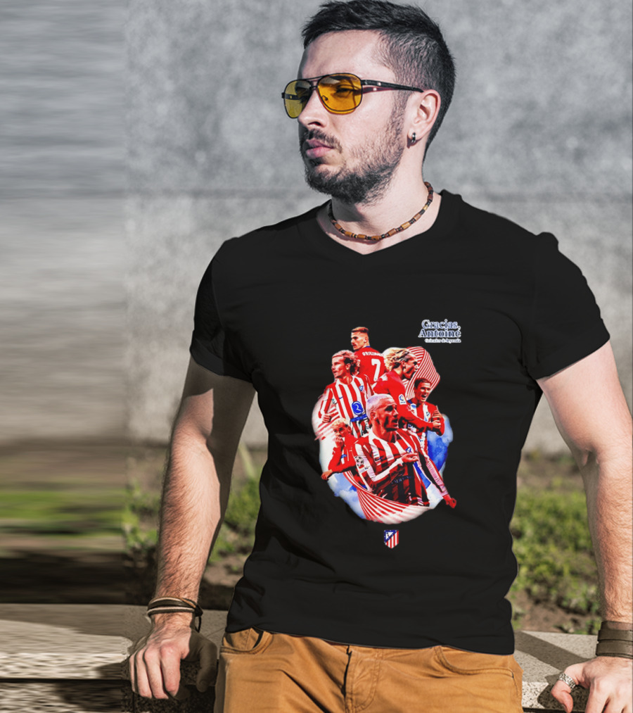 Atlético De Madrid Antoine Griezmann Number 7 2026 T-Shirt