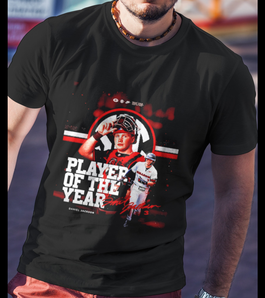 Daniel Jackson Georgia Bulldogs Player Of The Year Athletic Performance Excellence T-Shirt