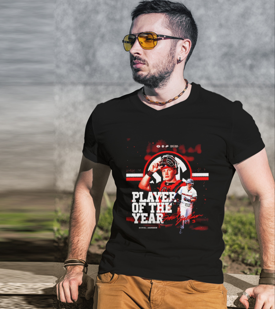Daniel Jackson Georgia Bulldogs Player Of The Year Athletic Performance Excellence T-Shirt