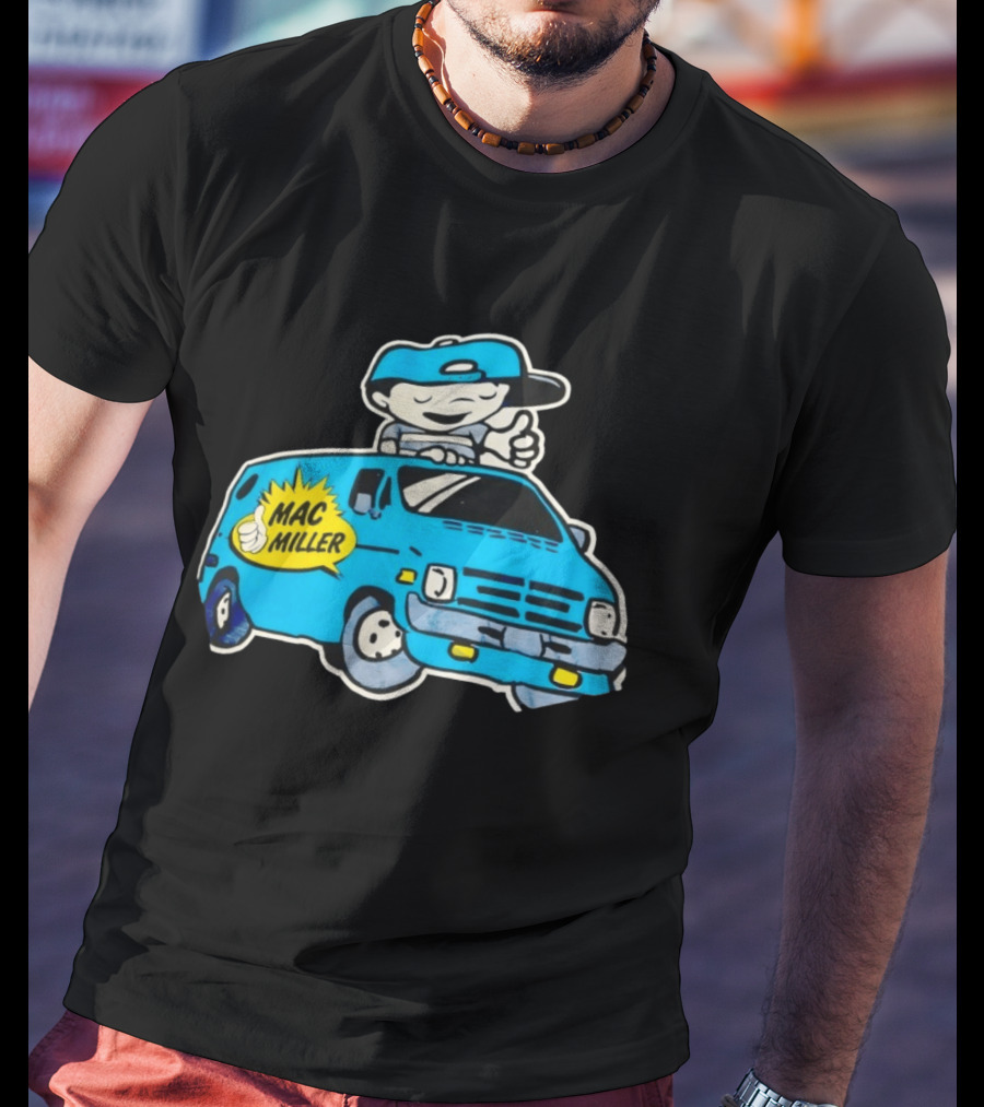Mac Miller Under The Influence Of Music Cartoon Van T-Shirt