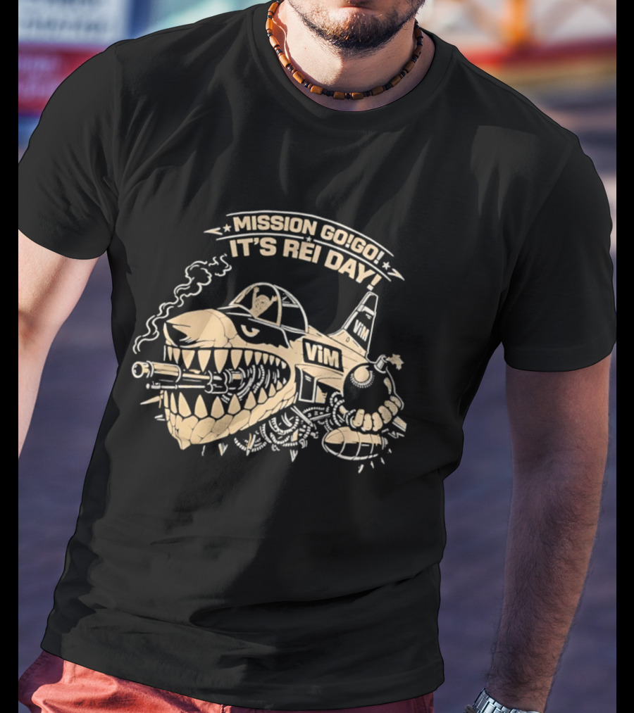 Mission Go Go It's Rei Day VMI Airplane T-Shirt