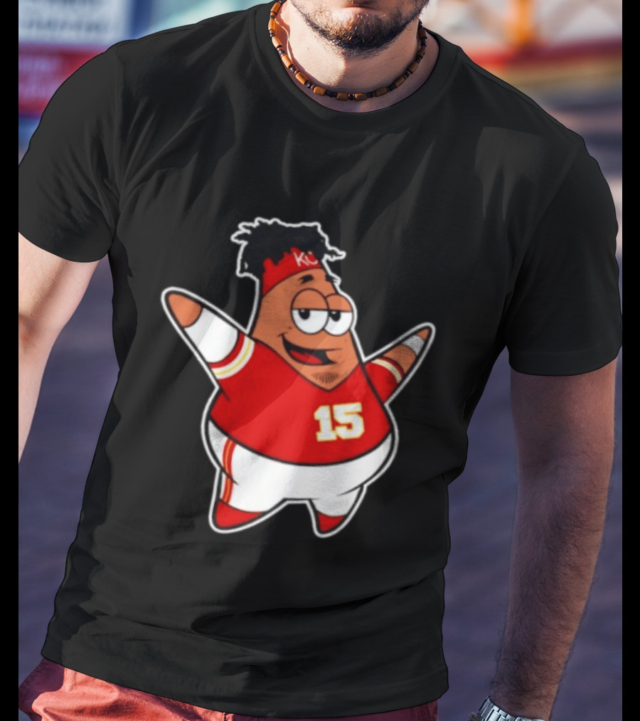 Patrick Star Mahomes 15 Kansas City Chiefs T-Shirt