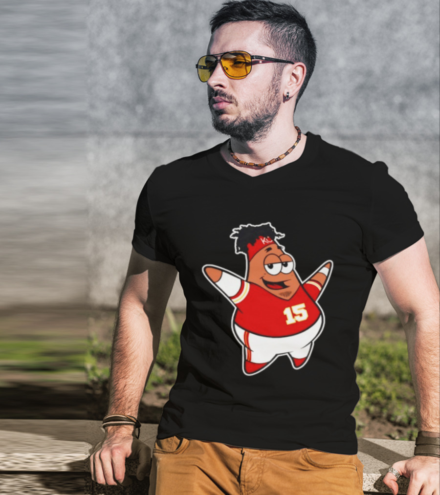 Patrick Star Mahomes 15 Kansas City Chiefs T-Shirt