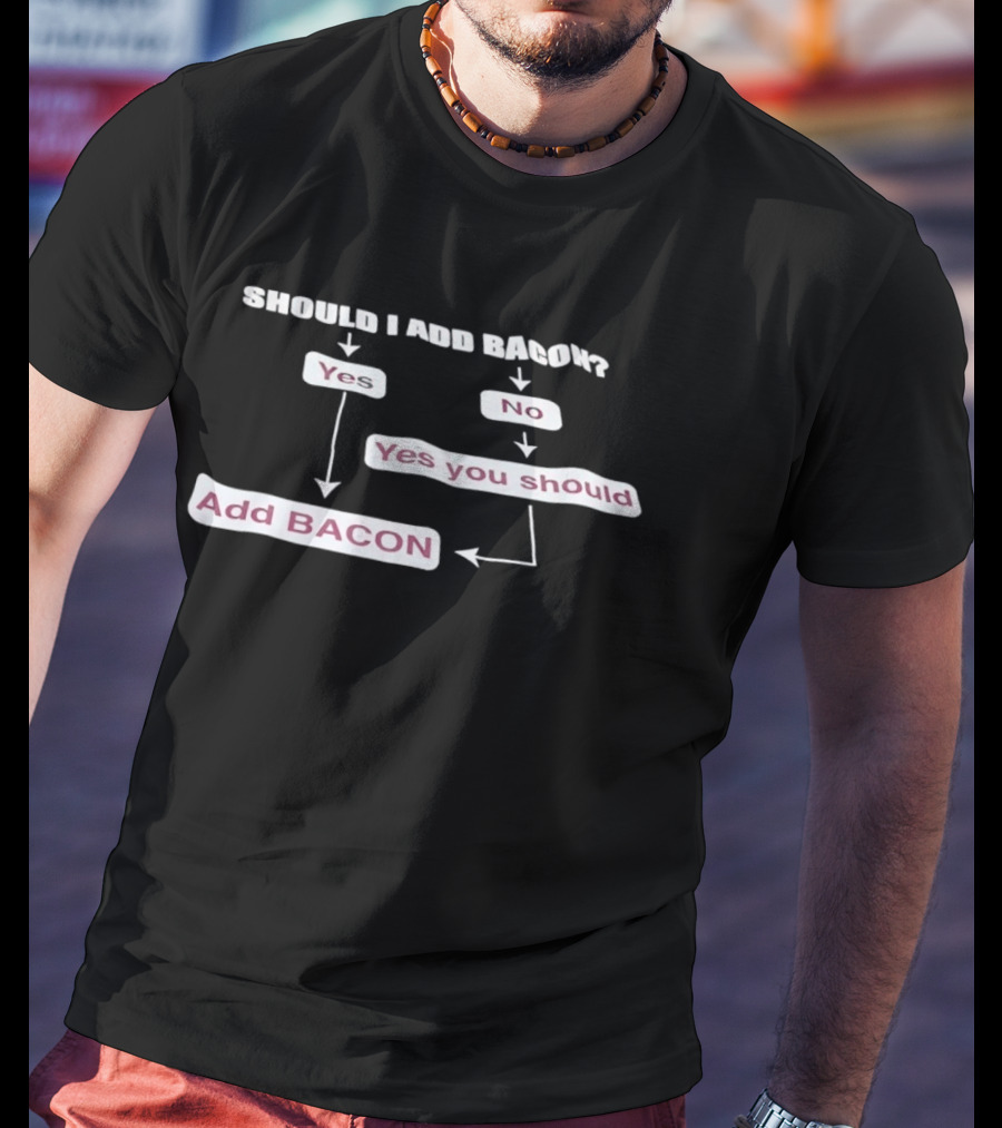 Should I Add Bacon Yes No Yes You Should Add Bacon Add Bacon T-Shirt