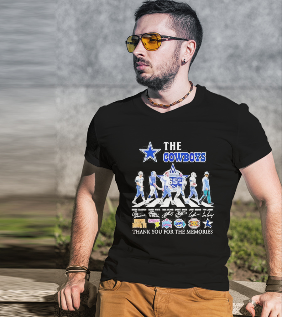 The Cowboys 65th Anniversary Thank You For The Memories Super Bowl Championships T-Shirt