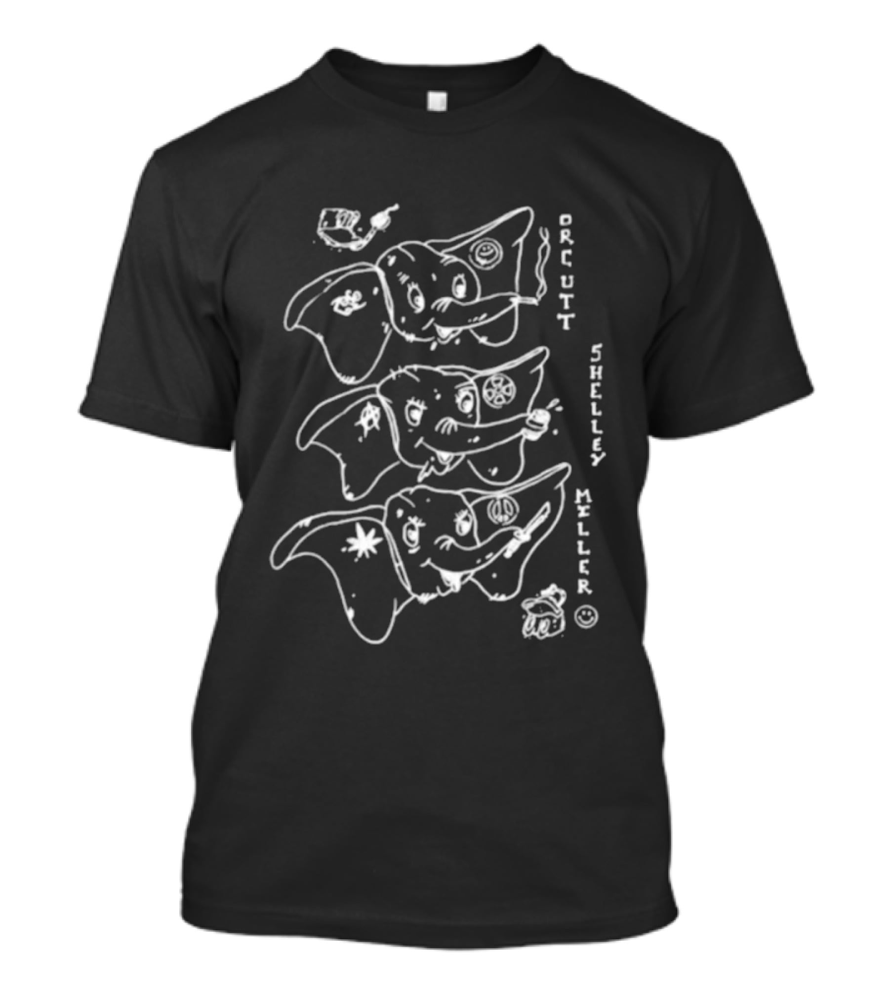 Three Elephants Orcutt Shelley Miller T-Shirt