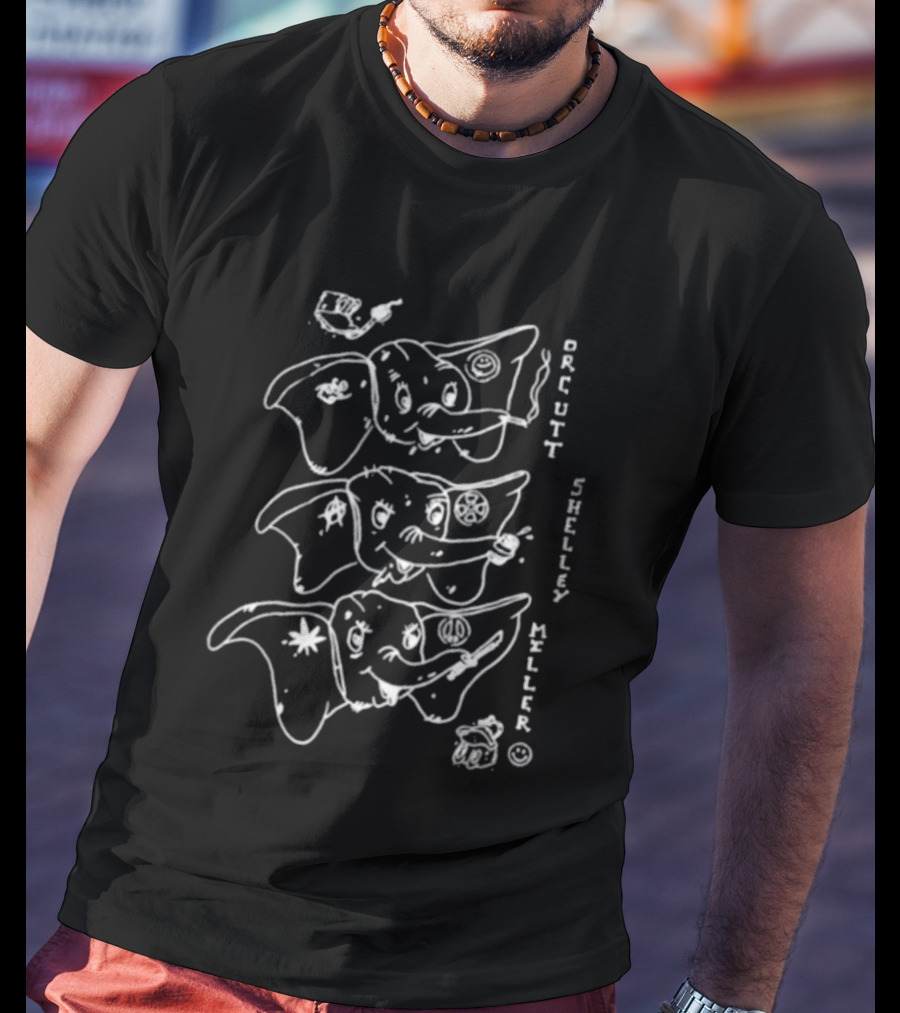 Three Elephants Orcutt Shelley Miller T-Shirt