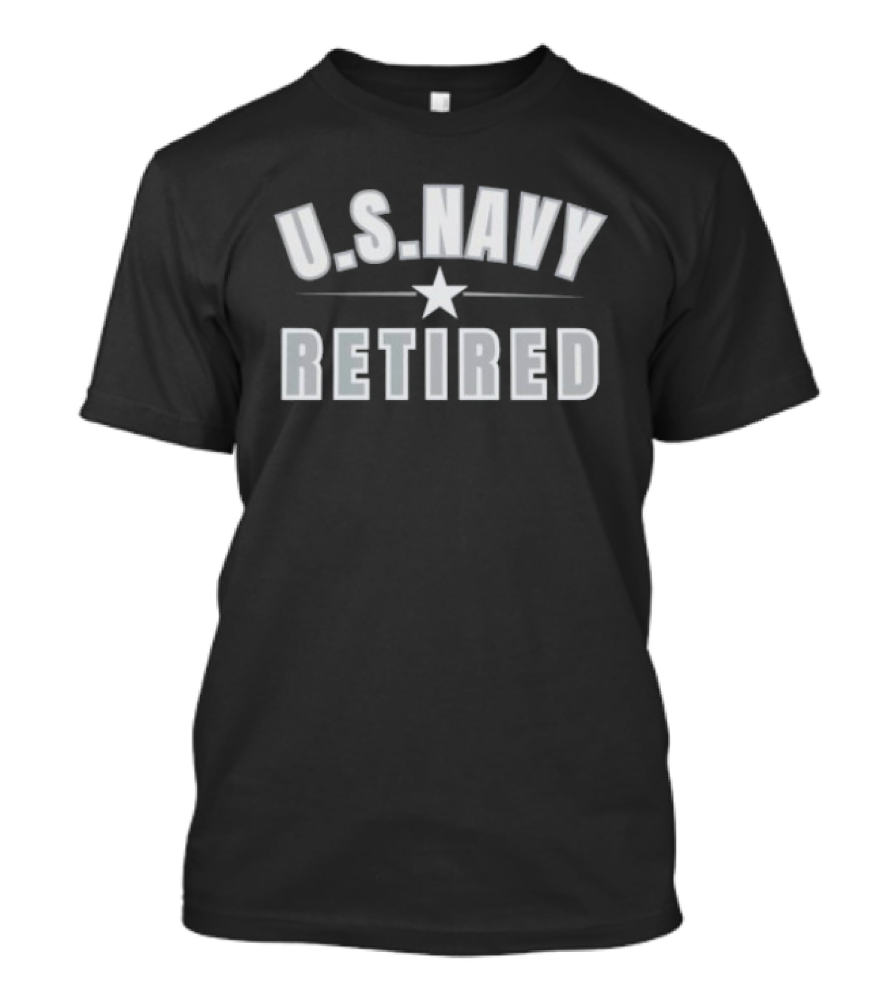 U.S. Navy Retired Star Emblem Veteran Pride T-Shirt
