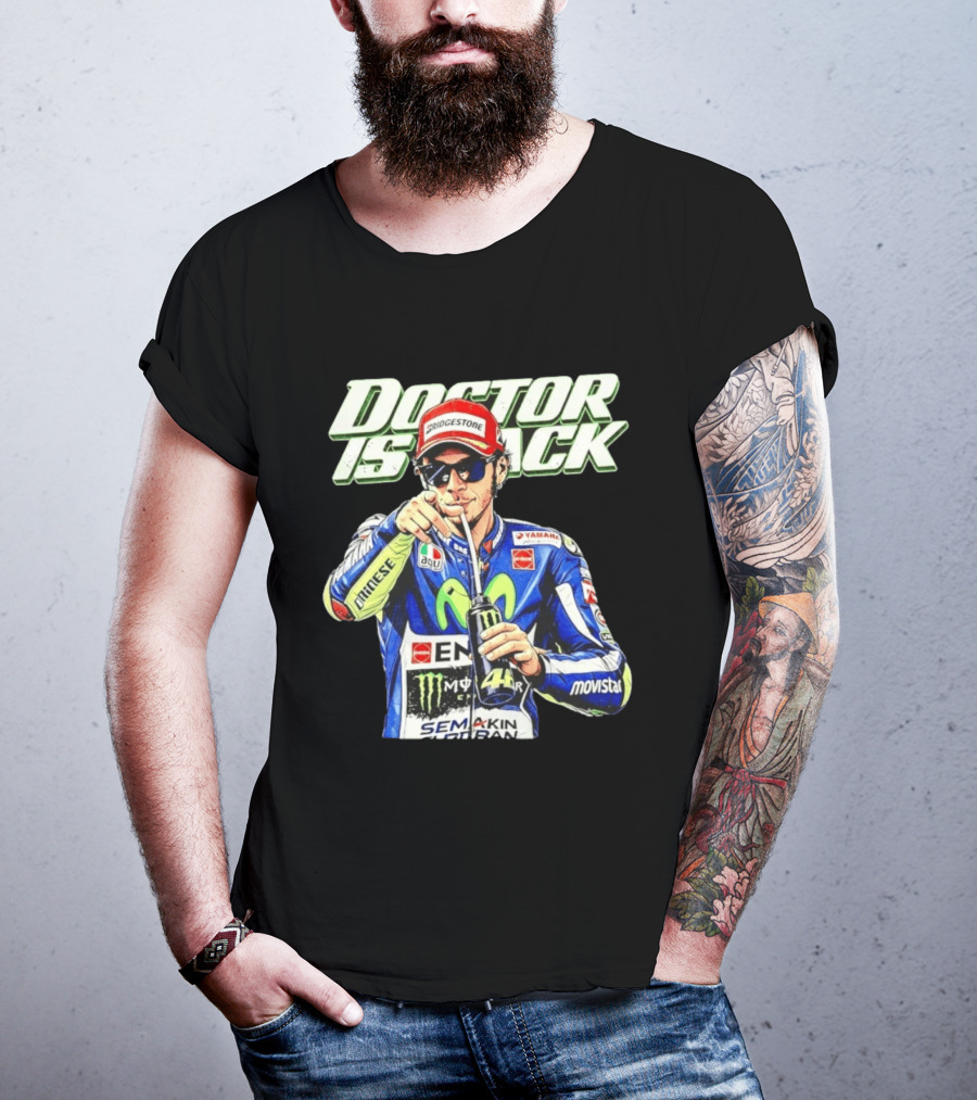 Valentino Rossi Doctor Is Back MotoGP Legend Bridgestone Yamaha Movistar Monster Energy Dainese T-Shirt