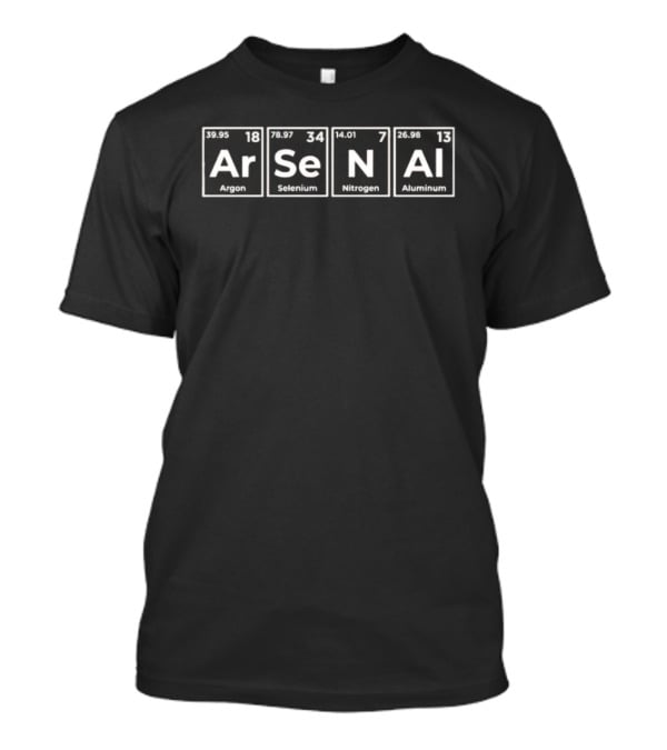 Chemical Arsenal 2026 Argon Selenium Nitrogen Aluminum Periodic T-Shirt