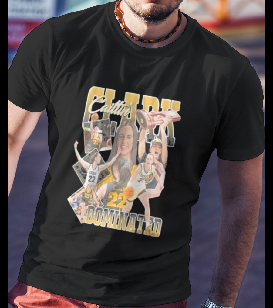 Clark Caitlin Iowa Basketball Number 22 Dominated T-Shirt
