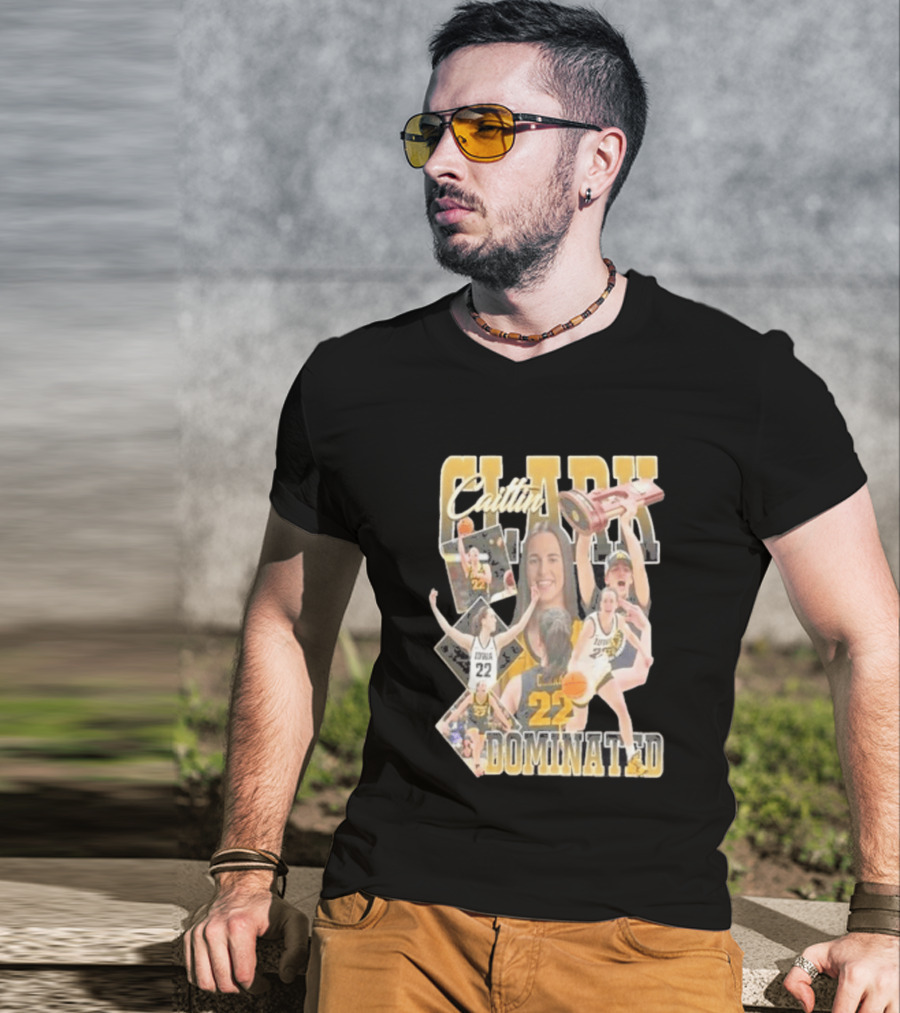 Clark Caitlin Iowa Basketball Number 22 Dominated T-Shirt