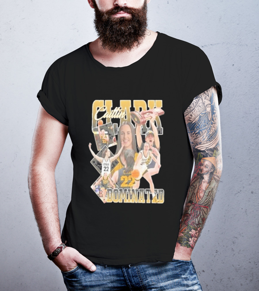 Clark Caitlin Iowa Basketball Number 22 Dominated T-Shirt