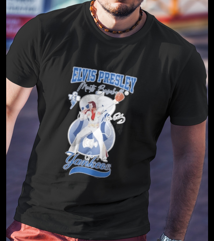 Elvis Presley Meets Yankees Legends T-Shirt