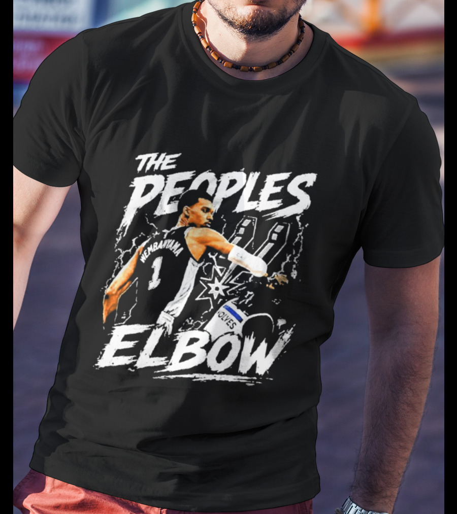 The Peoples Elbow Victor Wembanyama San Antonio Spurs Basketball 2026 Number 1 T-Shirt