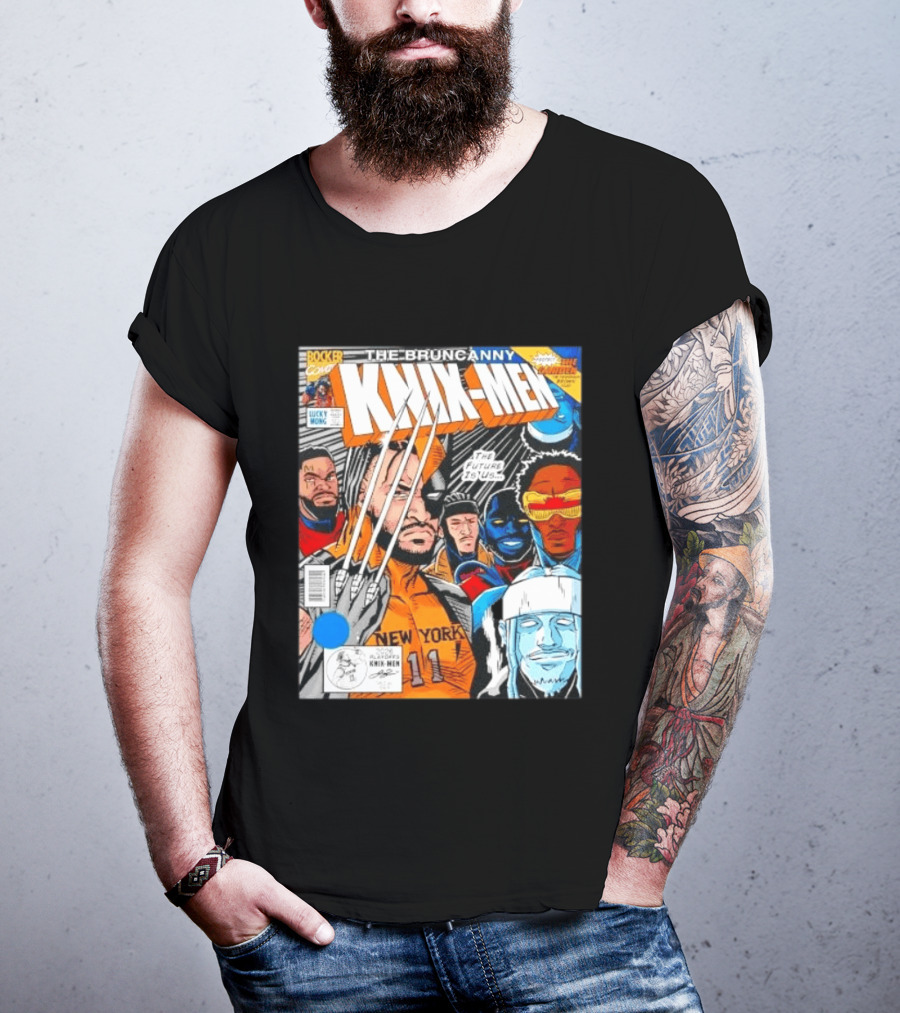 Jalen Brunson New York Bruncanny Knix Men Comic Knicks T-Shirt