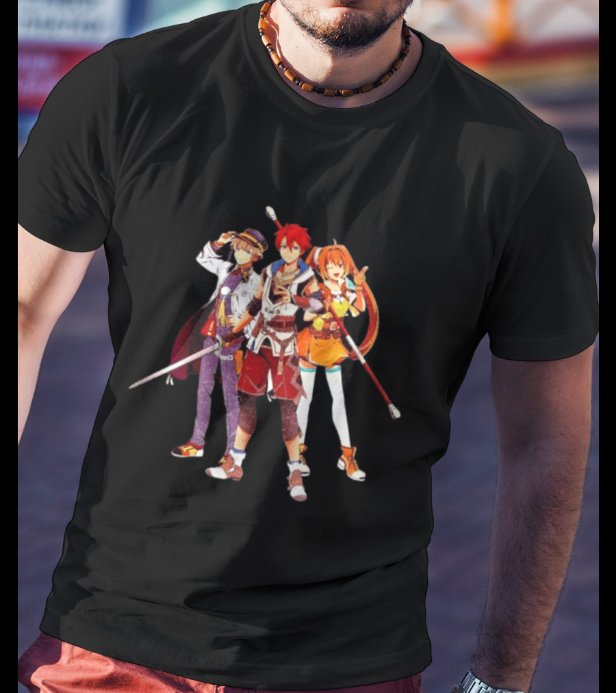 Nihon Falcom 45th Anniversary Characters Celebrating Iconic RPG Legacy T-Shirt