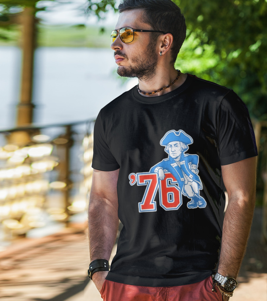 George Washington Bicentennial 1776 1976 Retro Style Patriot T-Shirt