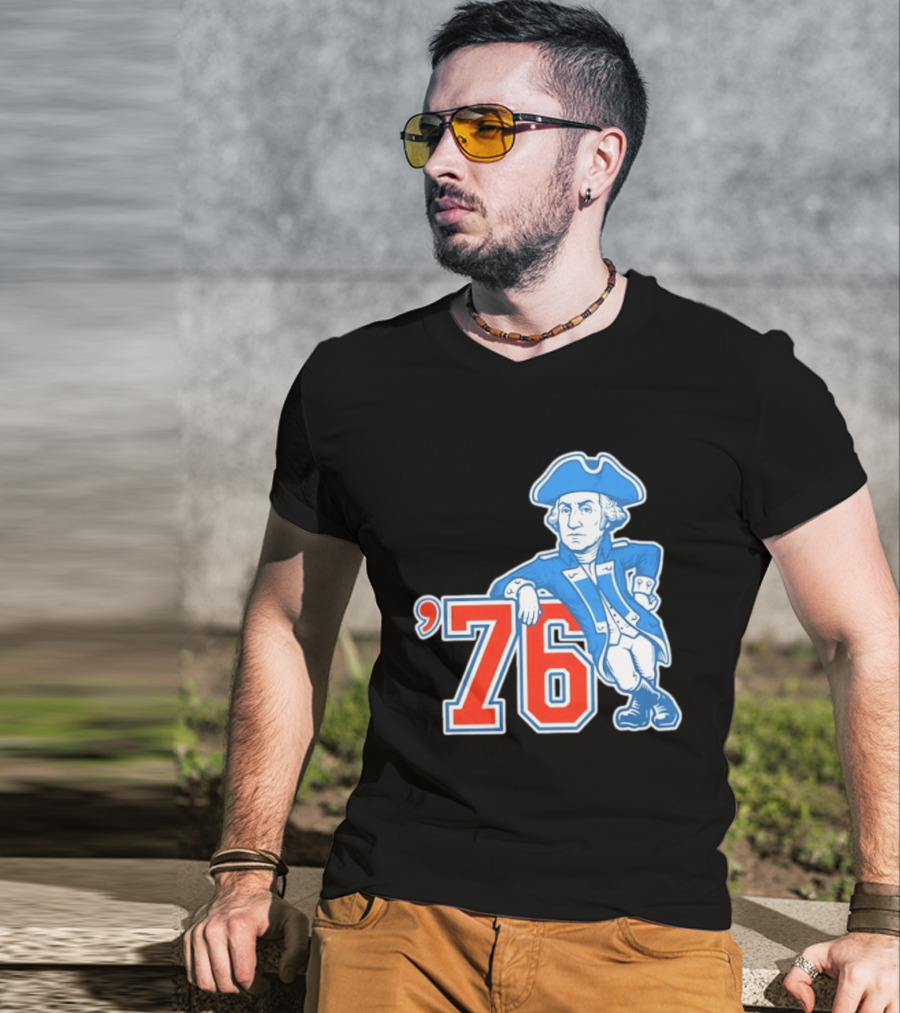 George Washington Bicentennial 1776 1976 Retro Style Patriot T-Shirt
