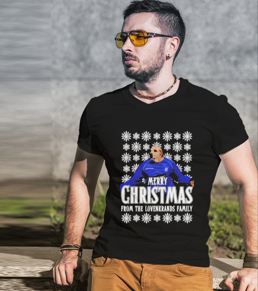Merry Christmas From The Lovenkrands Family Snowflake T-Shirt