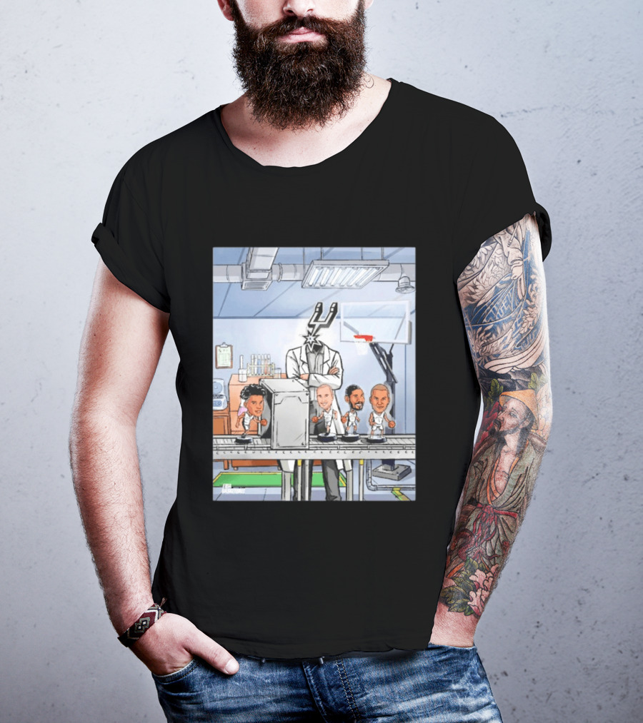 San Antonio Spurs Factory Laboratory Producing Star Players T-Shirt