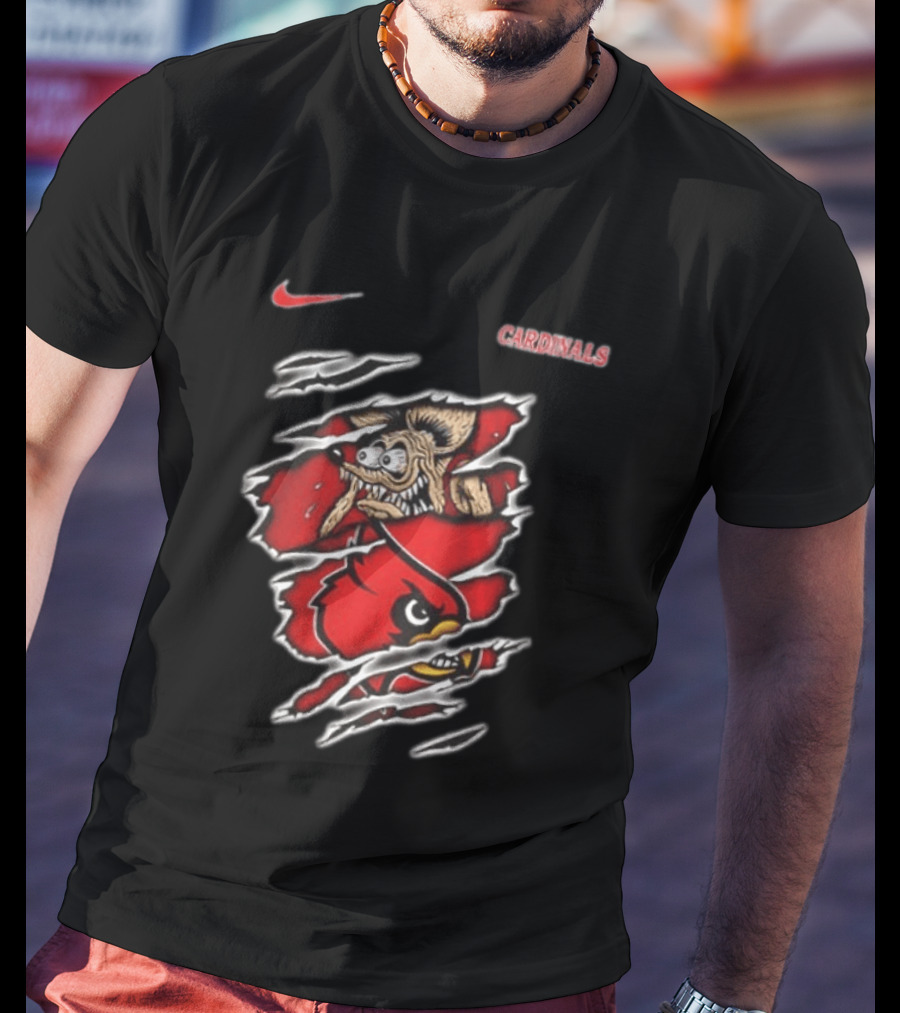 Nike Louisville Cardinals NCAA Rat Fink Built To Not Bow T-Shirt
