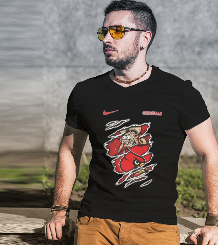 Nike Louisville Cardinals NCAA Rat Fink Built To Not Bow T-Shirt
