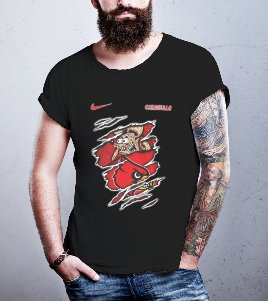 Nike Louisville Cardinals NCAA Rat Fink Built To Not Bow T-Shirt