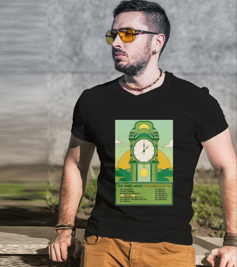 The Band Memo Summer Tour 2026 Amagansett King Of Prussia Boston Washington Missoula Portland Amherst Killington Woodstock Toronto Asbury Park T-Shirt