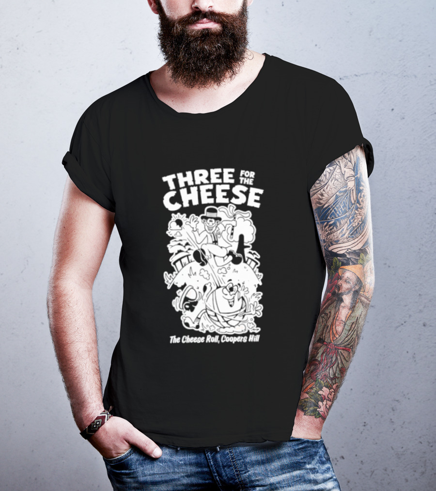 Three For The Cheese Roll Coopers Hill Fun Race Event T-Shirt