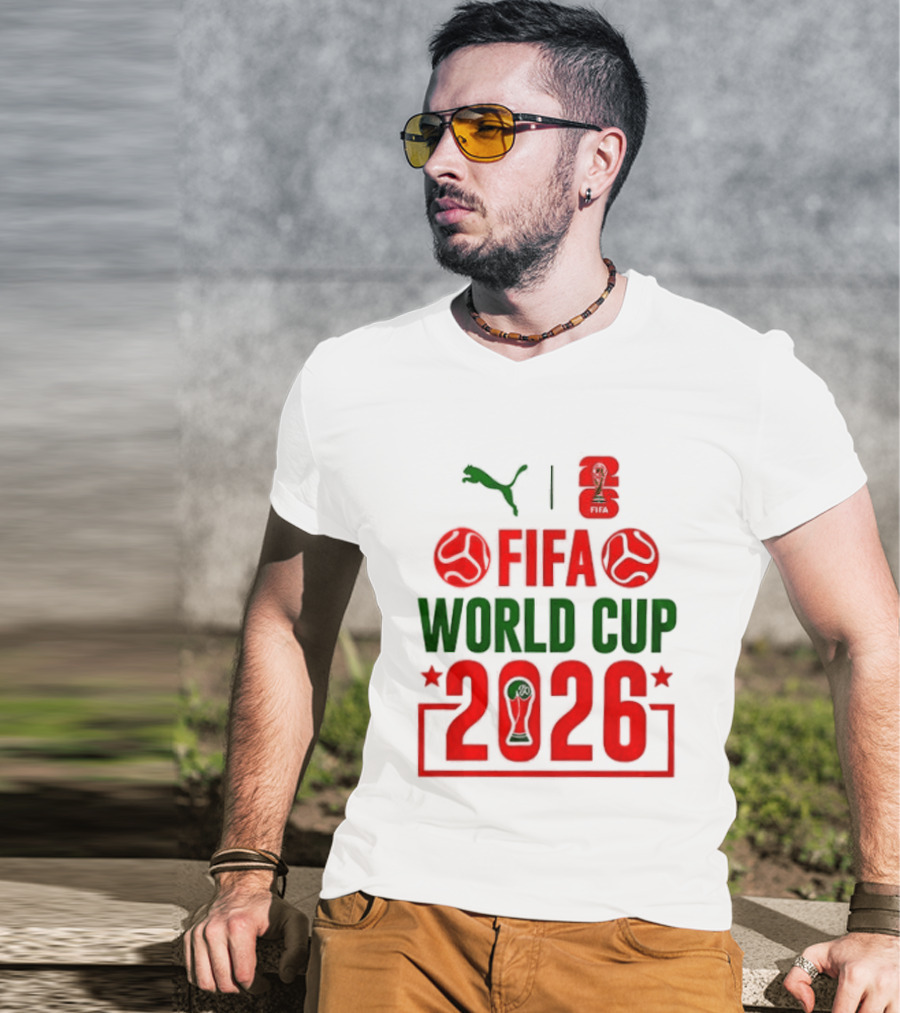 San Francisco 49ers X Goku Dragon Ball Z NFL Collaboration Puma FIFA World Cup 2026 T-Shirt