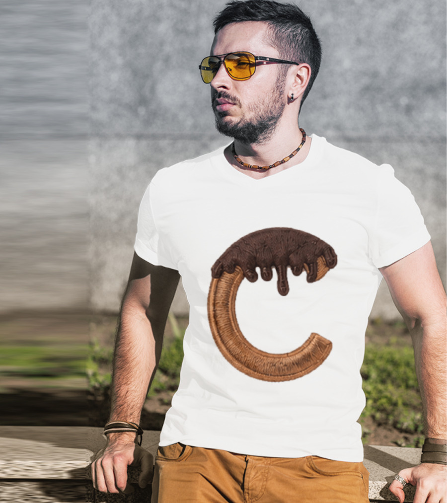 2026 Cubs Chocolate Dipped C Embroidery T-Shirt