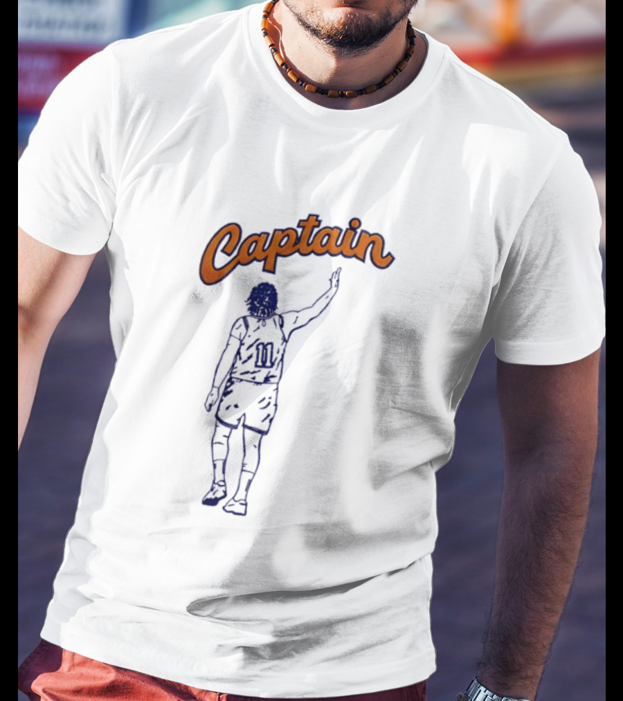 Allan Houston Number 11 New York Knicks Captain Basketball Madison Square Garden NBA T-Shirt