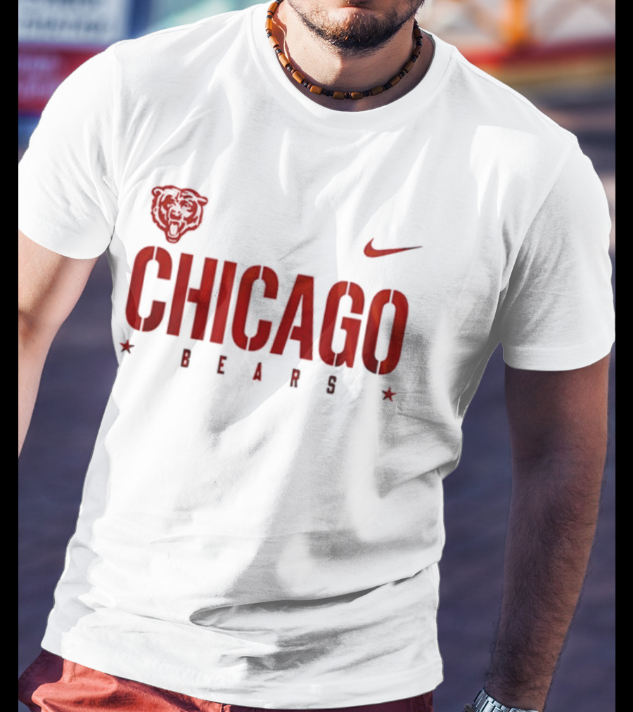 Chicago Bears Nike Heart Design U.S. Coast Guard Semper Paratus Always Ready 1790 T-Shirt