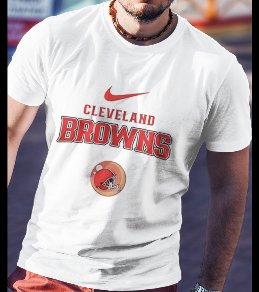 Cleveland Browns Nike Goku Dragon Ball Z Two Sided T-Shirt