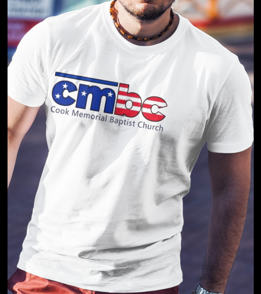 CMBC Cook Memorial Baptist Church Stars And Stripes US Flag T-Shirt
