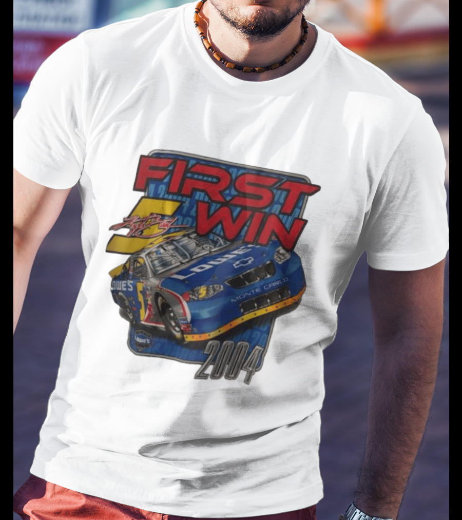 First Win 2004 Jimmie Johnson Lowe's Monte Carlo Hendrick Motorsports T-Shirt
