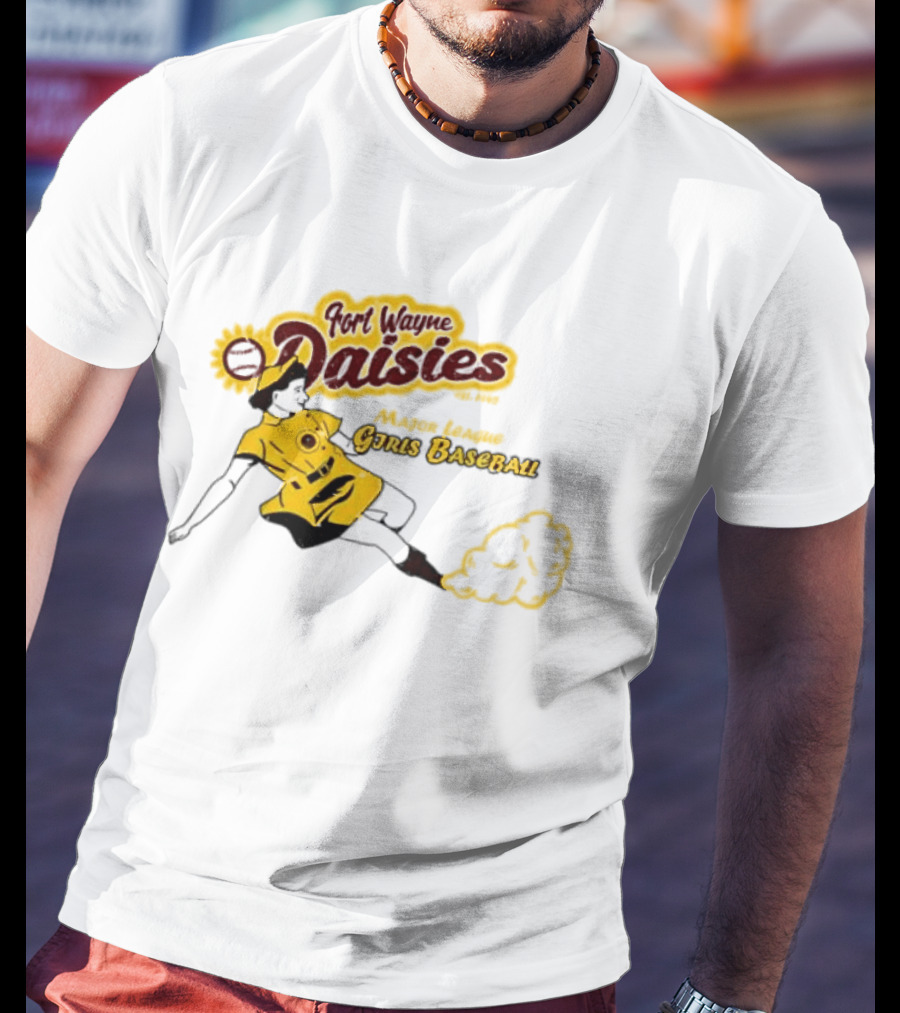 Fort Wayne Daisies Major League Girls Baseball Est 1943 Vintage Style Sportswear T-Shirt