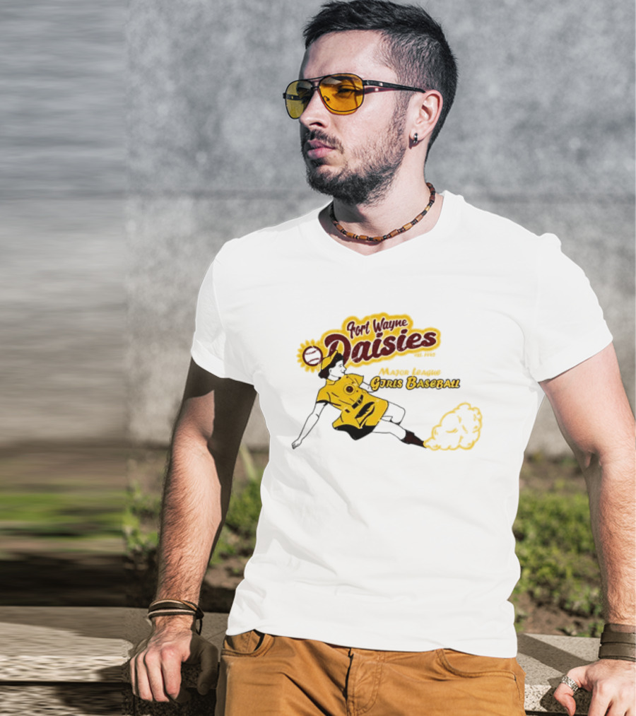 Fort Wayne Daisies Major League Girls Baseball Est 1943 Vintage Style Sportswear T-Shirt
