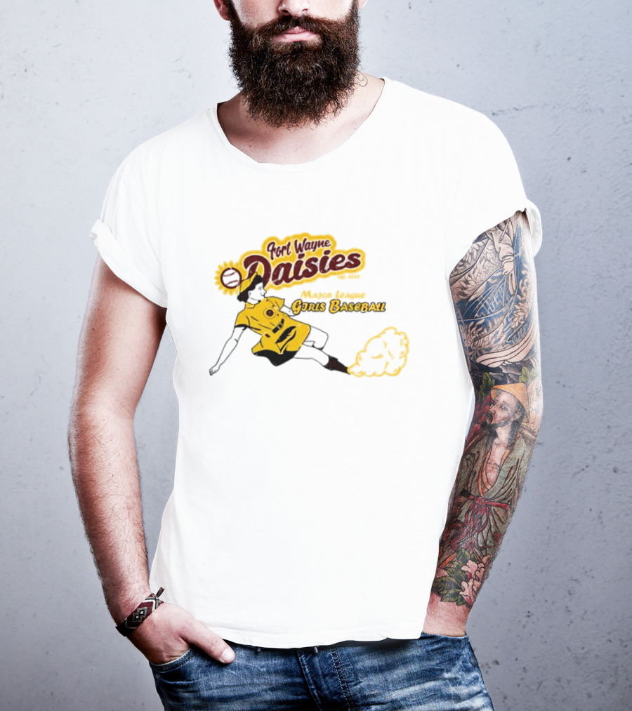 Fort Wayne Daisies Major League Girls Baseball Est 1943 Vintage Style Sportswear T-Shirt