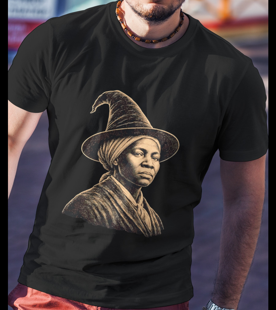 Wizard Hat Harriet Tubman Magic Historical Fusion T-Shirt