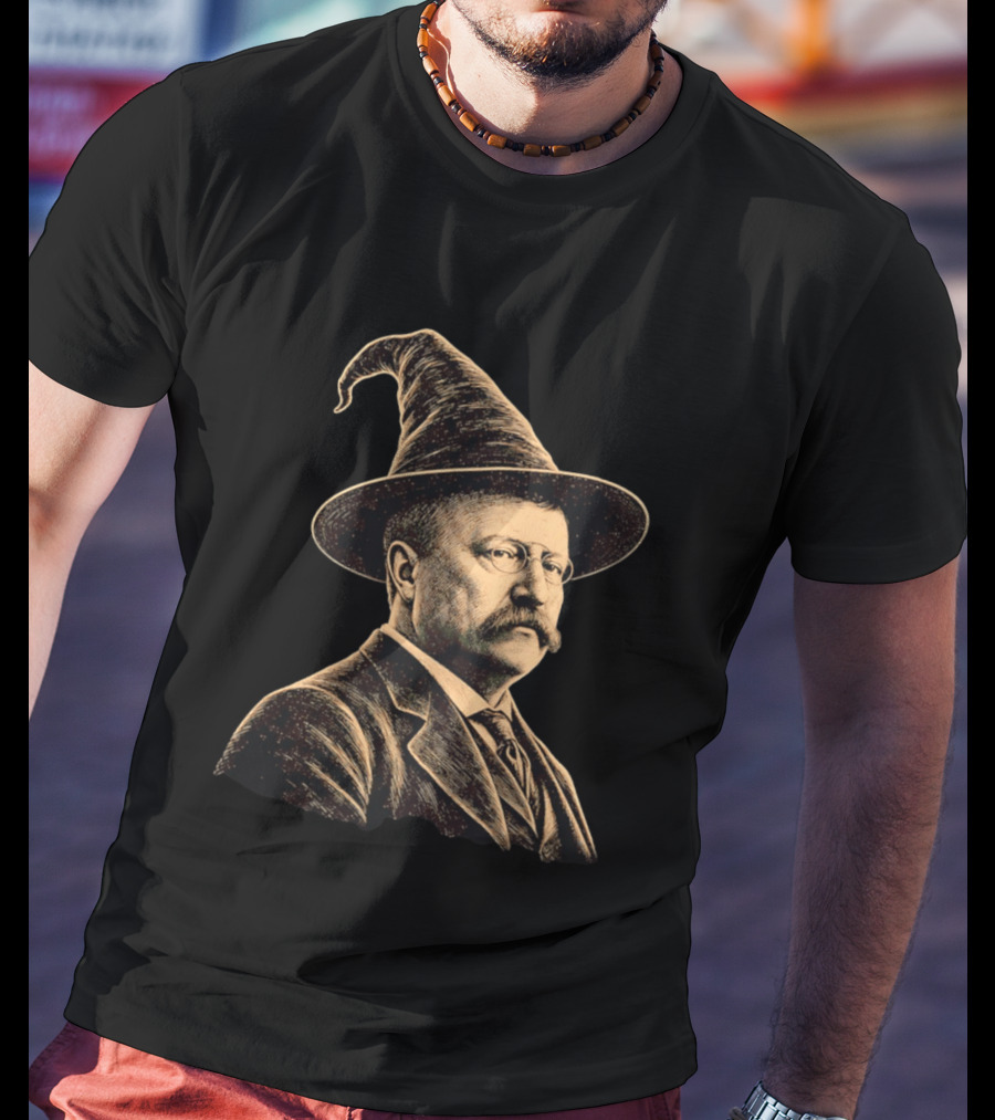 Theodore Roosevelt Wizard Hat T-Shirt