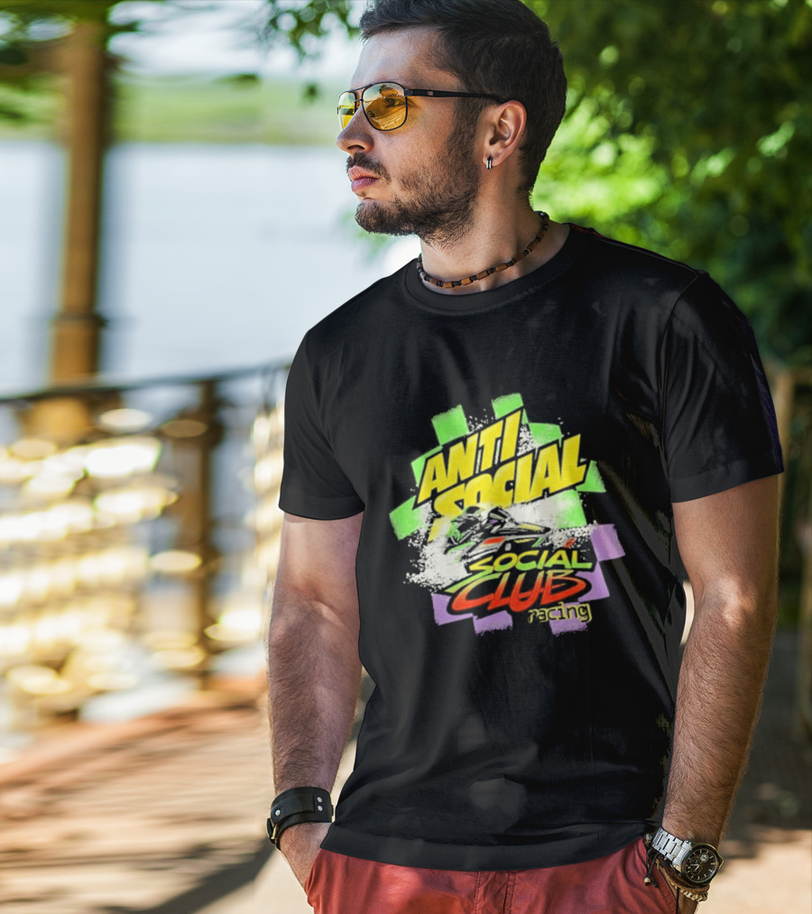 Anti Social Social Club Racing Arctic Snowmobile T-Shirt