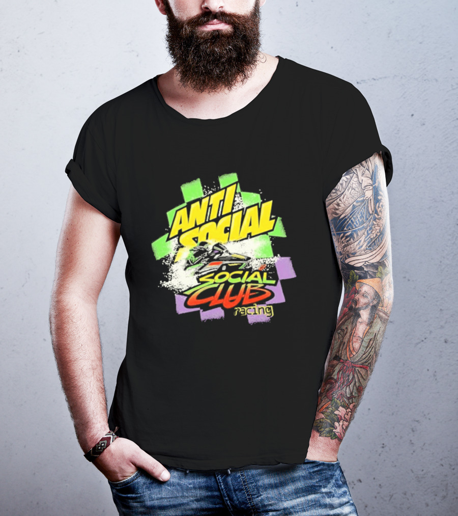 Anti Social Social Club Racing Arctic Snowmobile T-Shirt