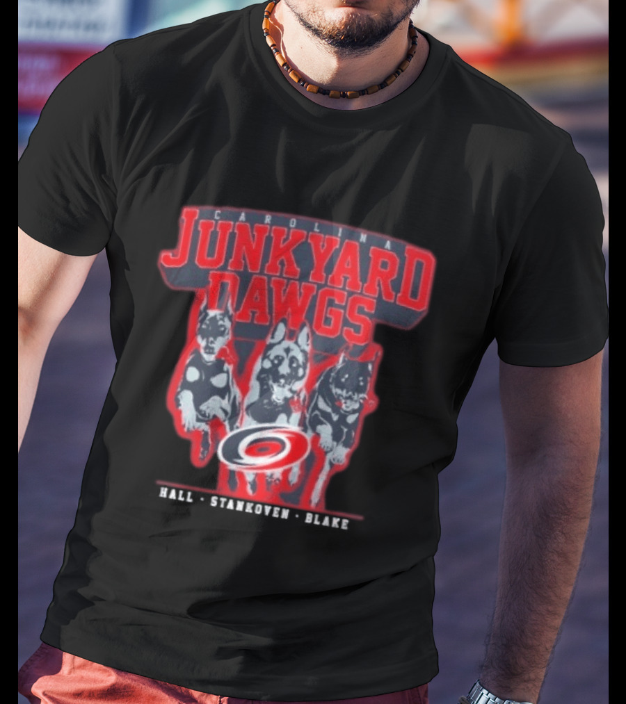 Carolina Junkyard Dawgs Hall Stankoven Blake Hurricanes T-Shirt