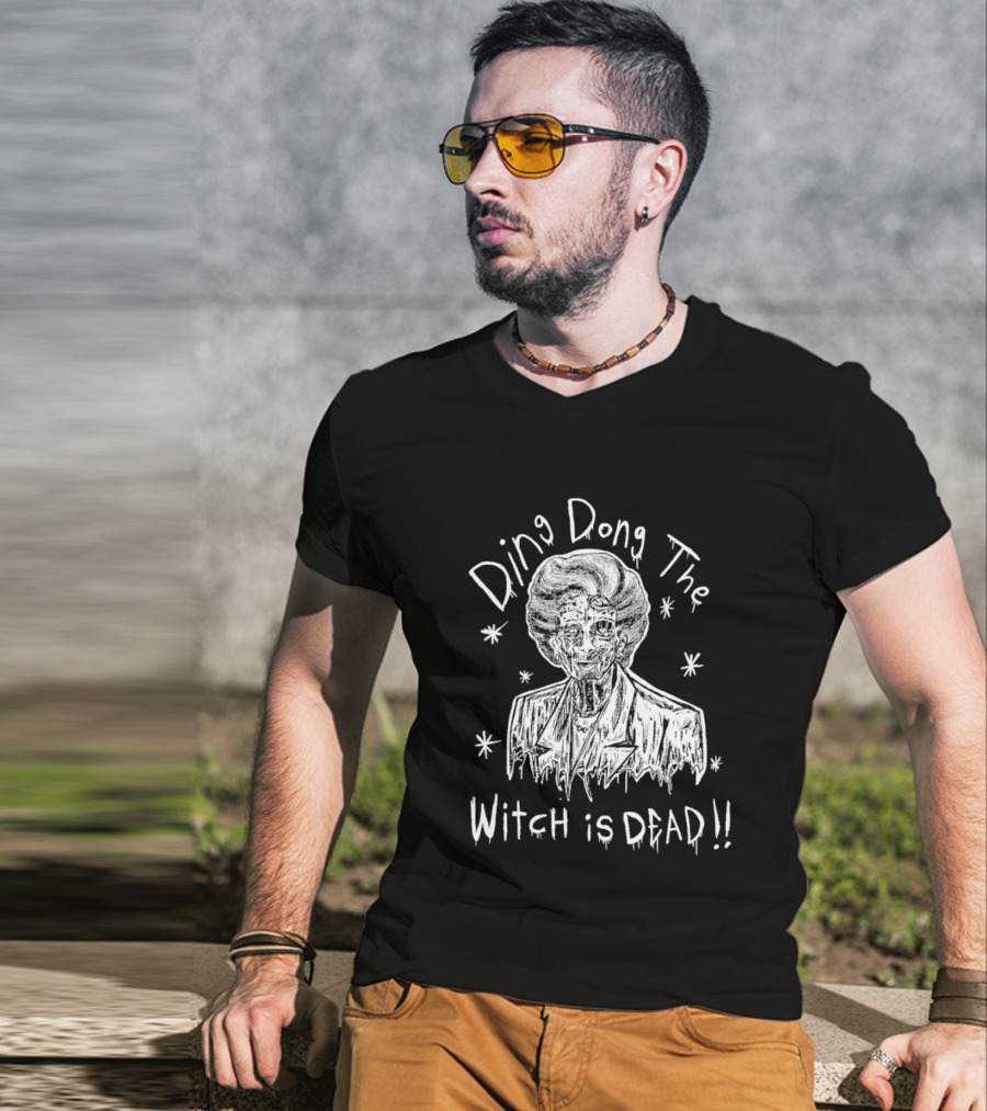 Ding Dong The Witch Is Dead Margaret Thatcher T-Shirt