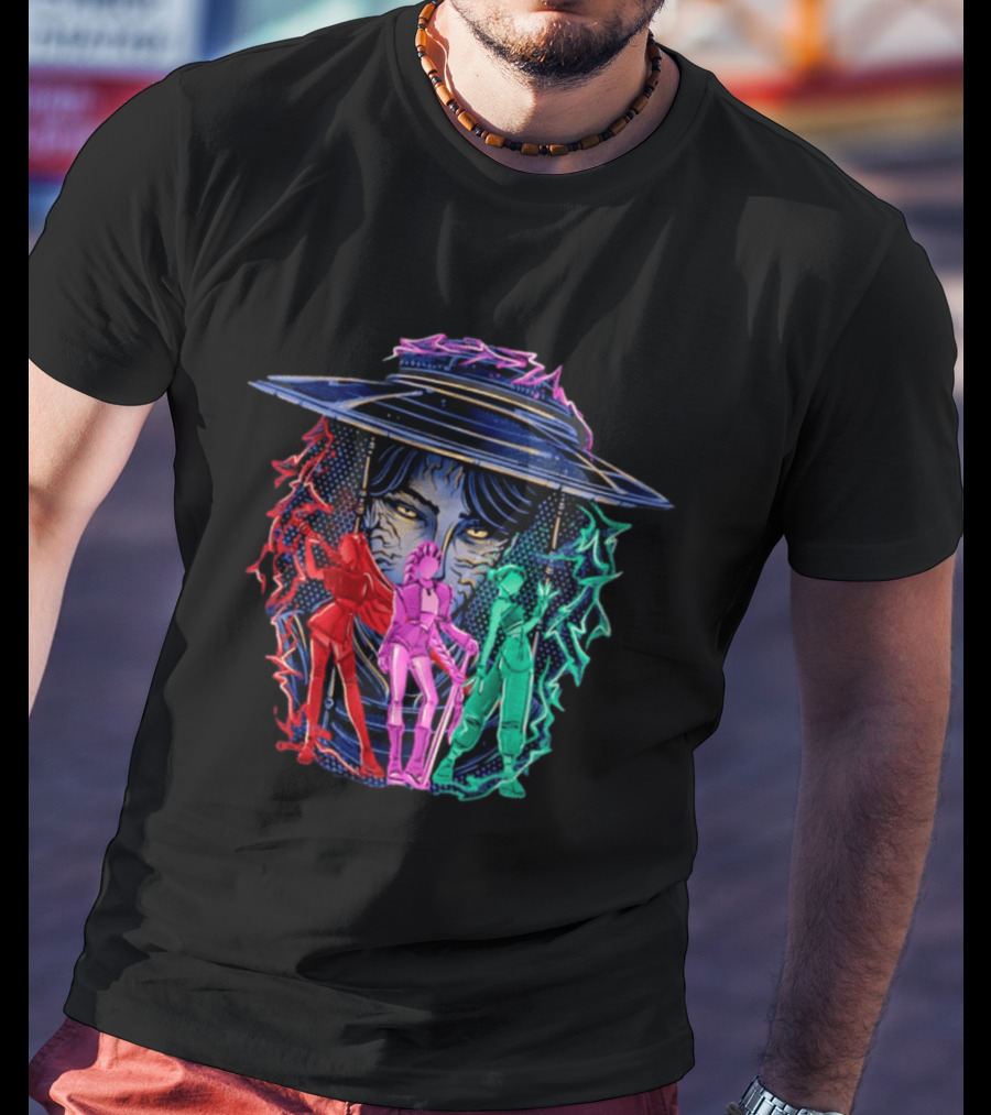 Original Hunt In Kpop Demon Huntrix Neon Warrior Trio T-Shirt