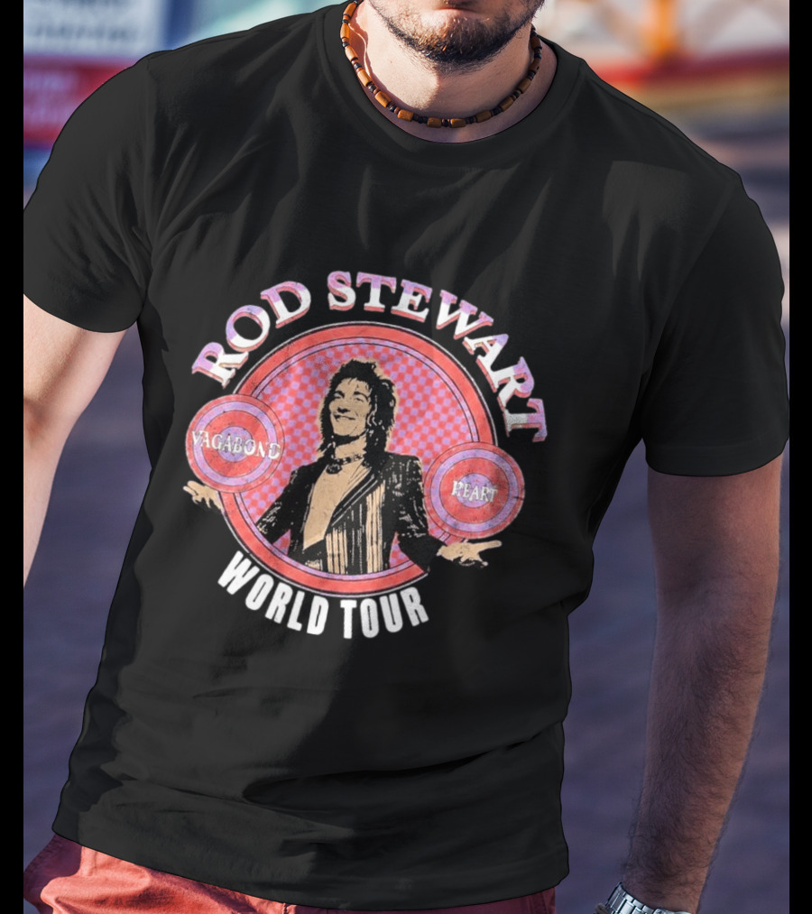 Rod Stewart Vagabond Heart World Tour T-Shirt