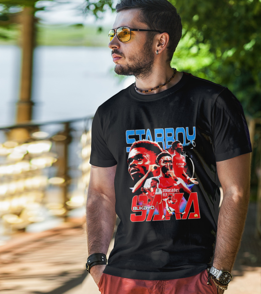 Starboy Bukayo Saka Arsenal Emirates Fly Player T-Shirt